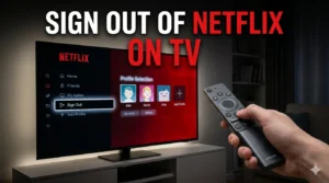 how to sign out of netflix on tv